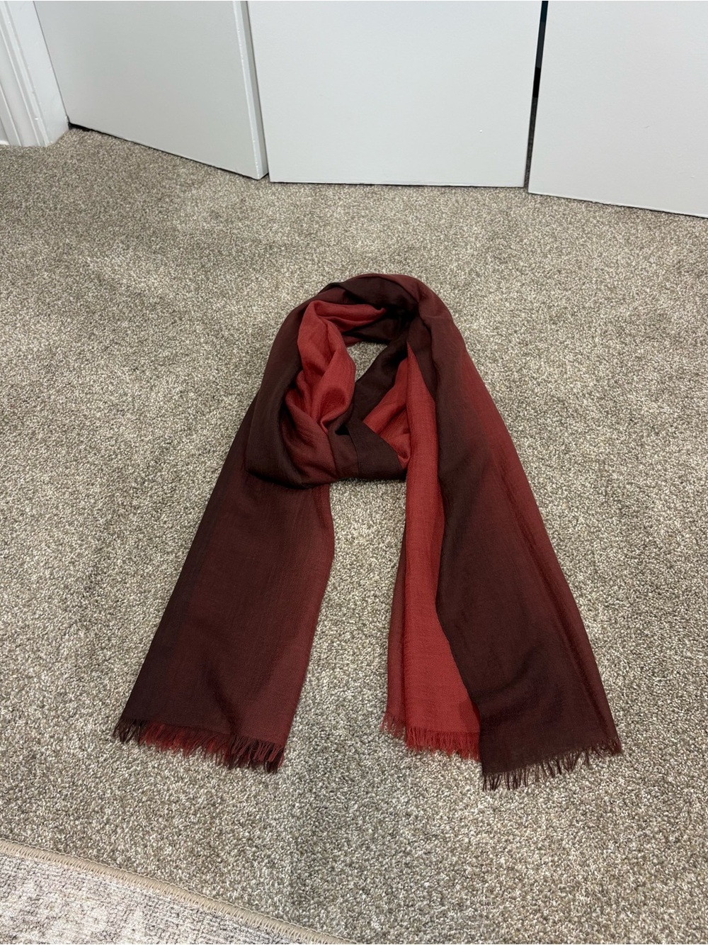 NWOT GARNET HILL Silk red scarf